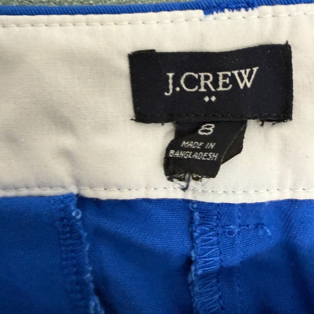 J. Crew Chino Shorts Women’s 8 Blue - Picture 3 of 8